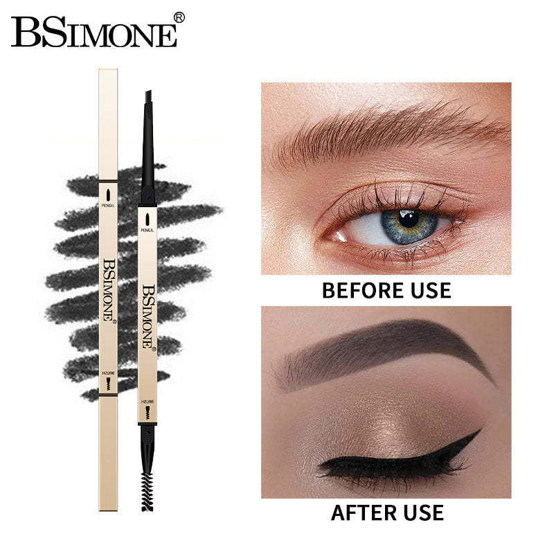 Eyebrow Pencil, Natural Waterproof Non-Fading Very Fine Three-Dimensional