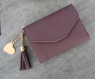 Leather Wallets Women Long Tassel Luxury Clutch