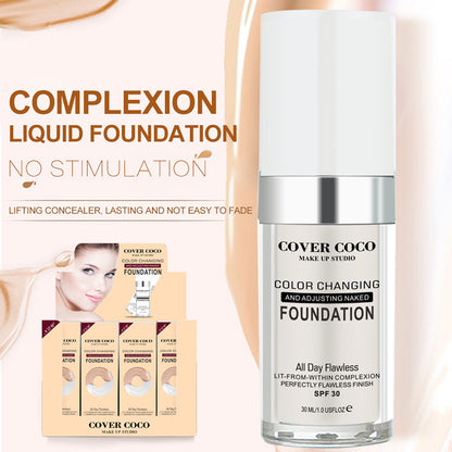 Color Changing Liquid Foundation Brightening Concealer Liquid Bb Cream