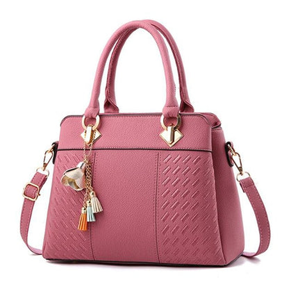 Women Handbags Tassel PU Leather