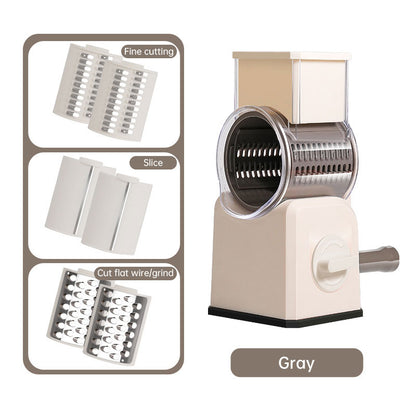 Household vegetable cutting artifact hand roller multifunctional potato shredder shredder slicer grinding powder wiper