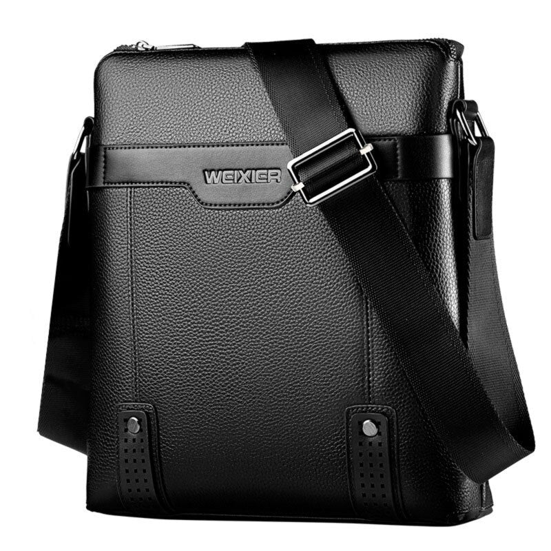 WEIXIER New Fashion PU Leather Men Messenger Bags