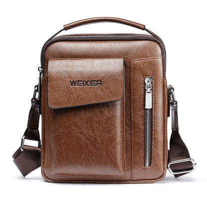 Casual Men Shoulder Bag High Quality Male Bag PU Leather Handbag