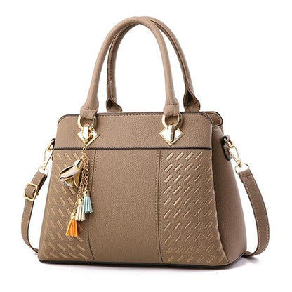 Women Handbags Tassel PU Leather