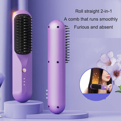 Wireless portable electric heating small shape straightening comb