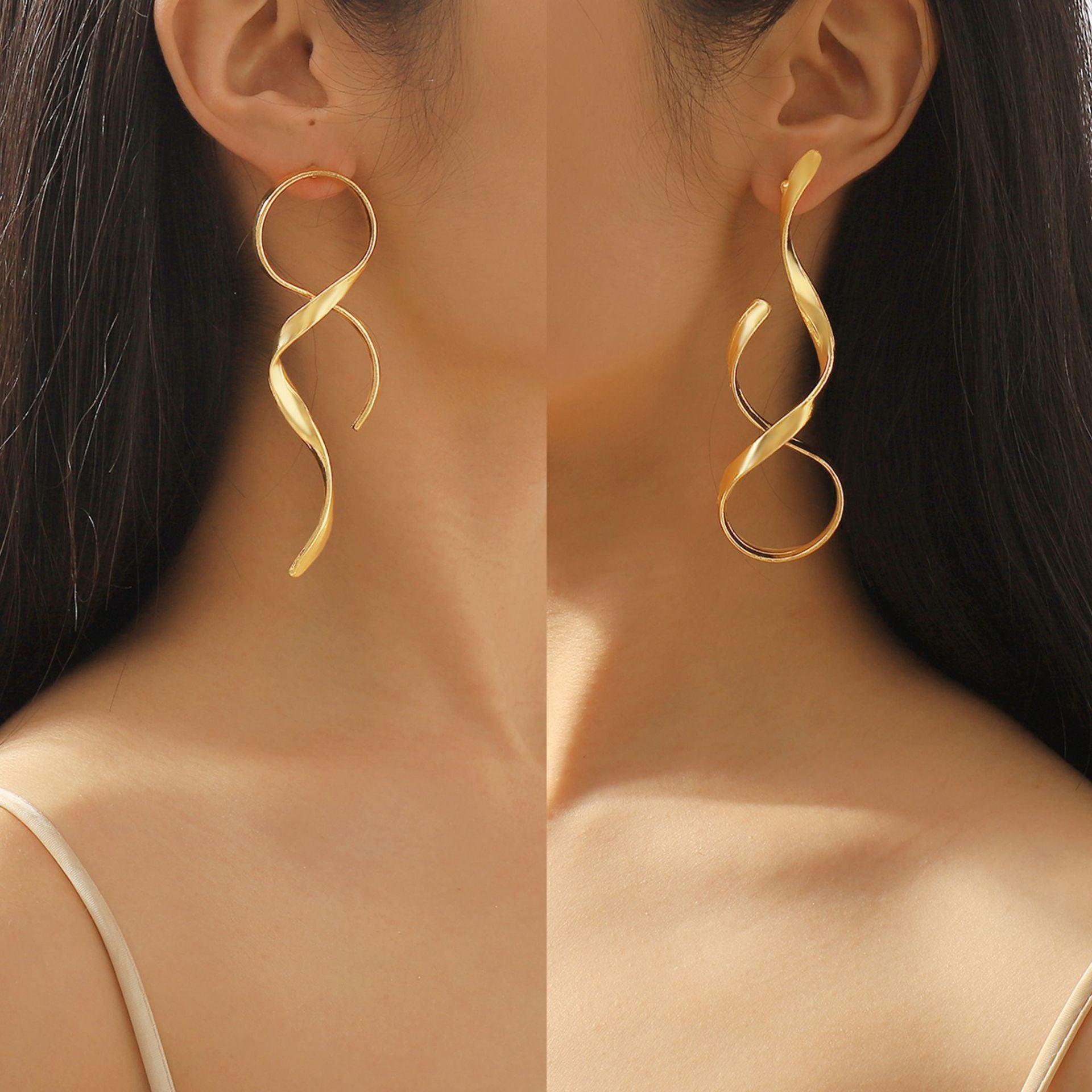 Geometric surround earrings