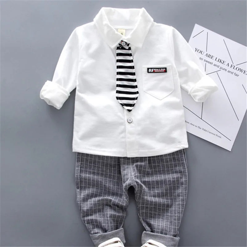 Two-piece set of stylish spring clothing for small and medium-sized