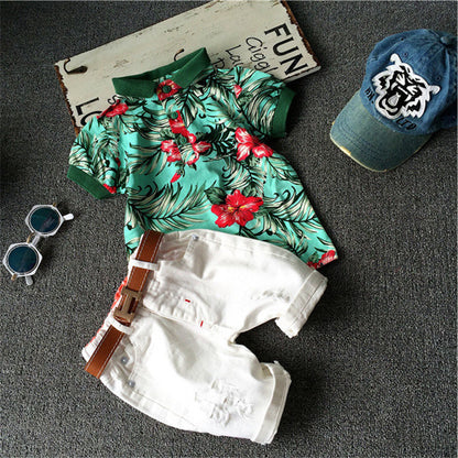 Children Clothing Sets Baby Boys  T Shirts+Shorts Pants