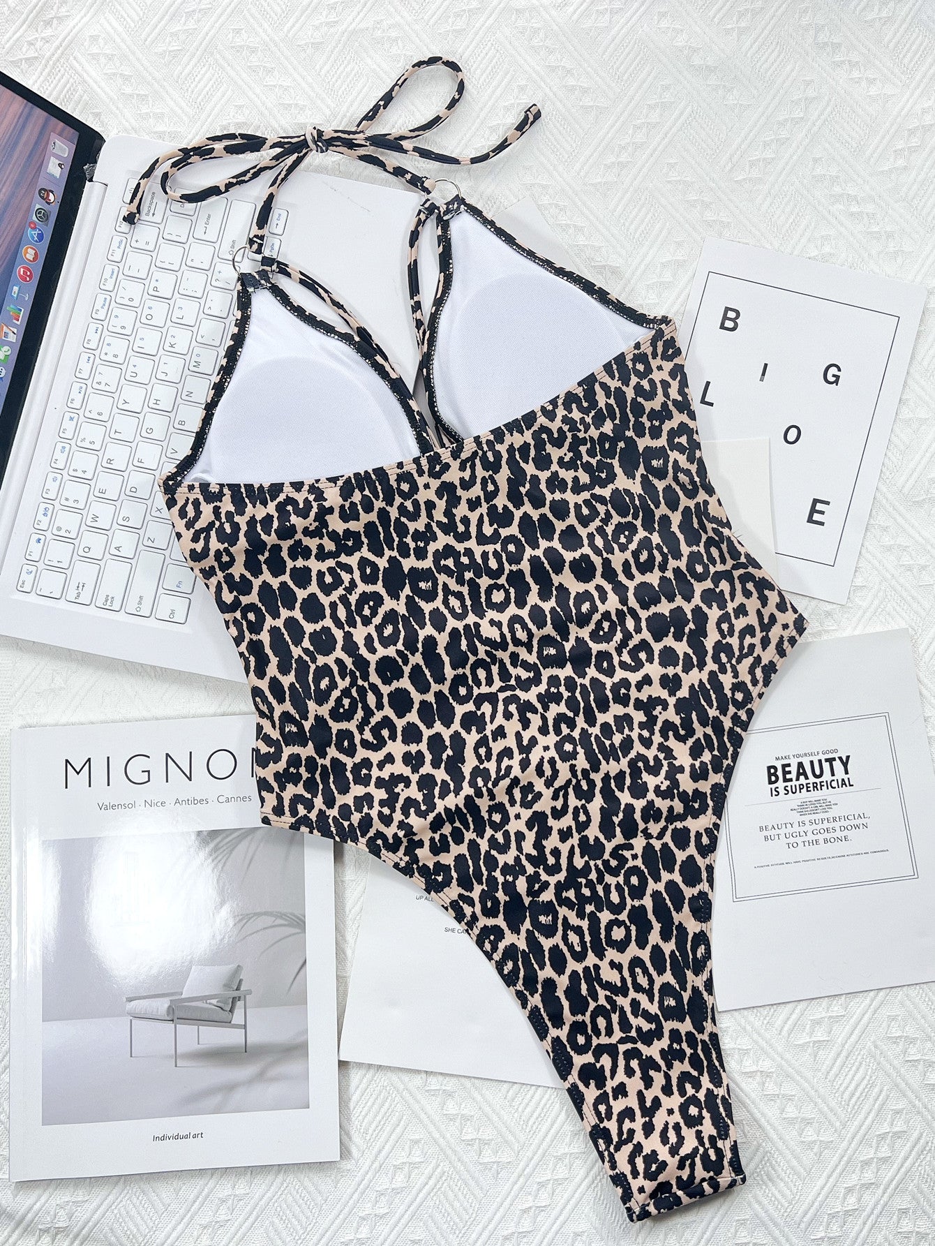 One Piece Bikini Leopard Print