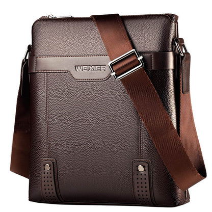 WEIXIER New Fashion PU Leather Men Messenger Bags