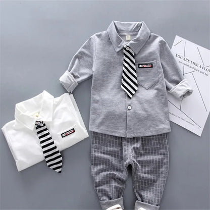 Two-piece set of stylish spring clothing for small and medium-sized