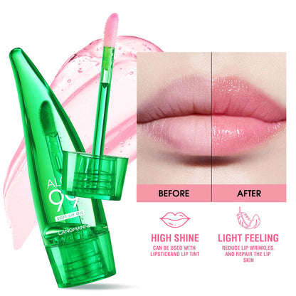 Aloe vera lip gloss, temperature-sensitive color-changing lip glaze