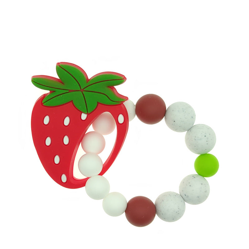 New baby cartoon fruit bracelet molar bracelet chewing teeth gum