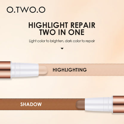 Double Head Repair Stick . Three-Dimensional Highlight Concealer