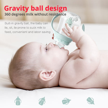 Baby bottles Drinking Cup  Drinking Milk Drinking Water Dual-use Bottle BPA Free