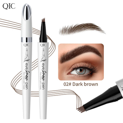 Ceramic white liquid four-claw eyebrow pencil wild eyebrow waterproof