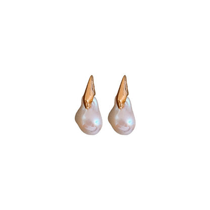 Fashion niche light luxury irregular earrings