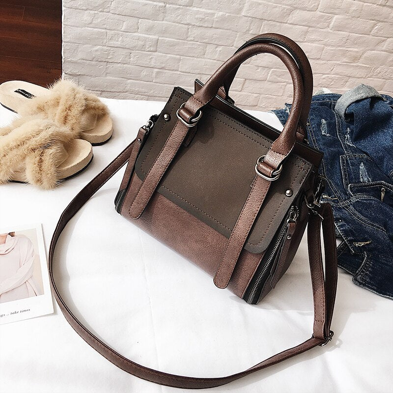 Vintage  Handbags Female Brand Leather Handbag High Quality Small Bags