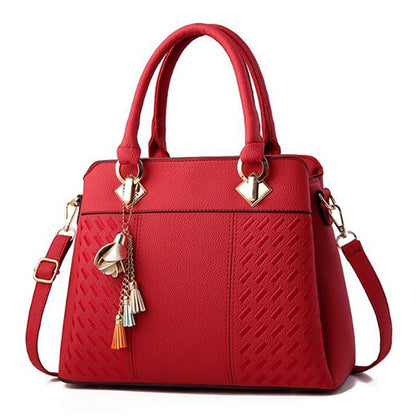 Women Handbags Tassel PU Leather