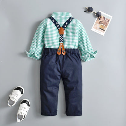 Two-Piece Children's Clothing Summer And Autumn Boys Long Sleeve