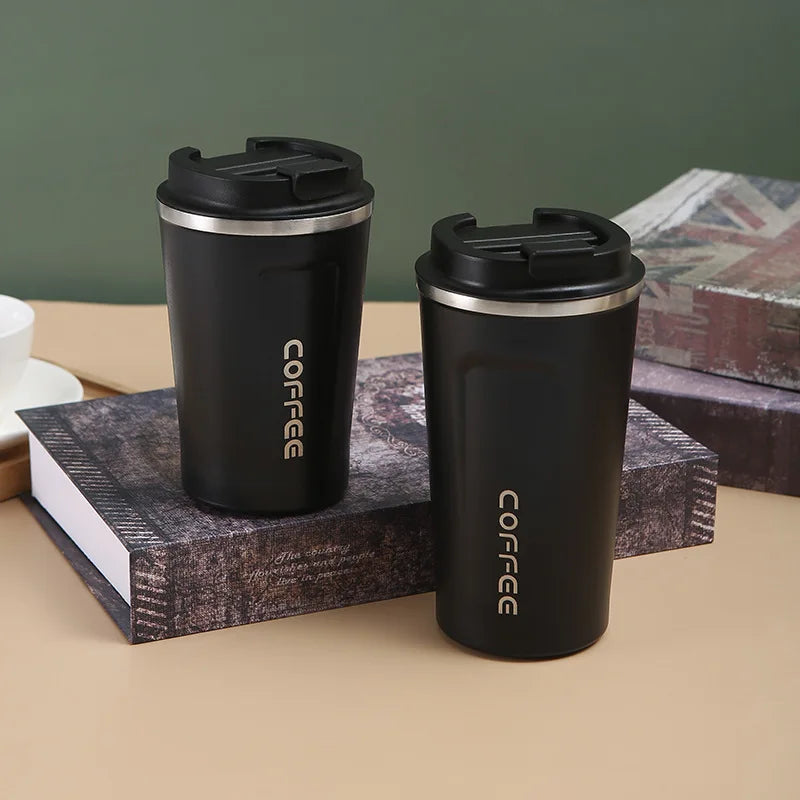 Stainless Steel Coffee Cup Travel Thermal Mug Leak-Proof Thermos