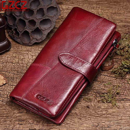 Women Wallet  Business Women's Handbag Genuine Leather Pouch