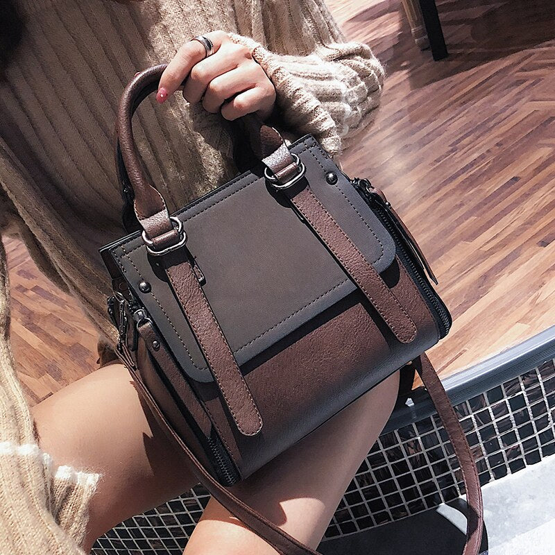 Vintage  Handbags Female Brand Leather Handbag High Quality Small Bags