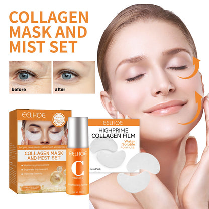 Collagen Eye Mask. Spray Set Anti aging anti wrinkle anti aging collagen hydrating and moisturizing