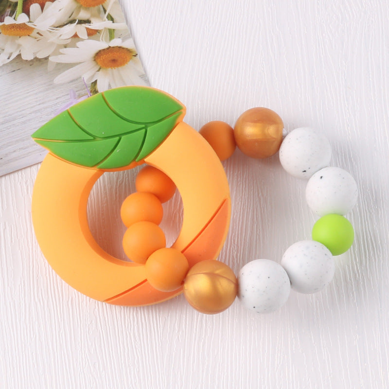 New baby cartoon fruit bracelet molar bracelet chewing teeth gum