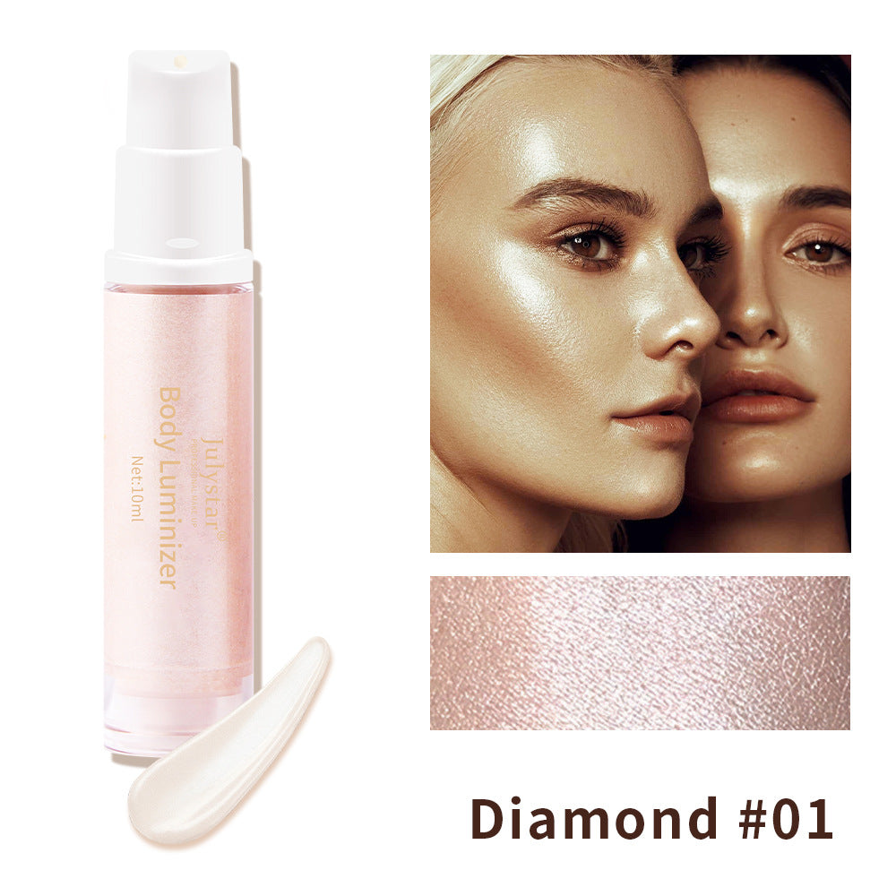 Highlighter Lotion. Brightening Skin And Brightening Highlighter