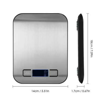 5/10KG Digital Kitchen Scale Stainless