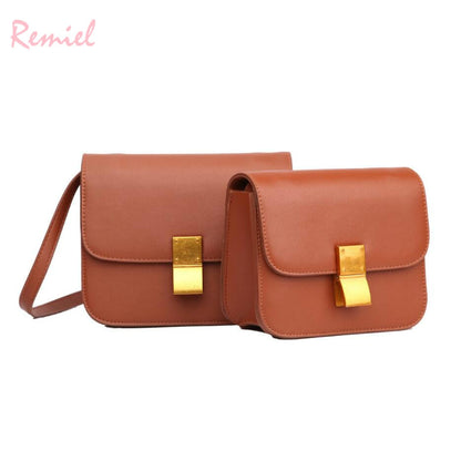 Retro Fashion Ladies Square bag   Leather Women's Handbag