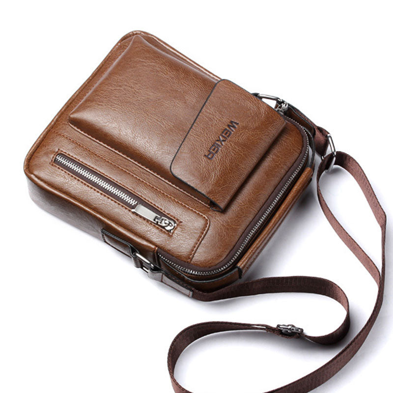 Casual Men Shoulder Bag High Quality Male Bag PU Leather Handbag