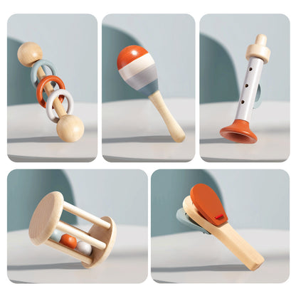 5-Piece Baby Musical Instruments Montessori Musical Sensory Toys for Toddlers