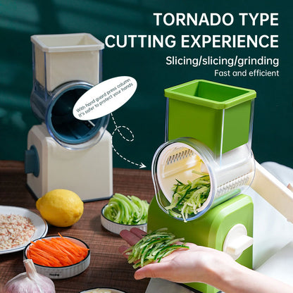 Household vegetable cutting artifact hand roller multifunctional potato shredder shredder slicer grinding powder wiper