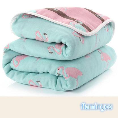 Baby Blankets Newborn Muslin Cotton 6 Layers Thick Swaddle Kids Receiving Blankets