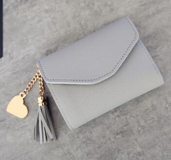 Leather Wallets Women Long Tassel Luxury Clutch