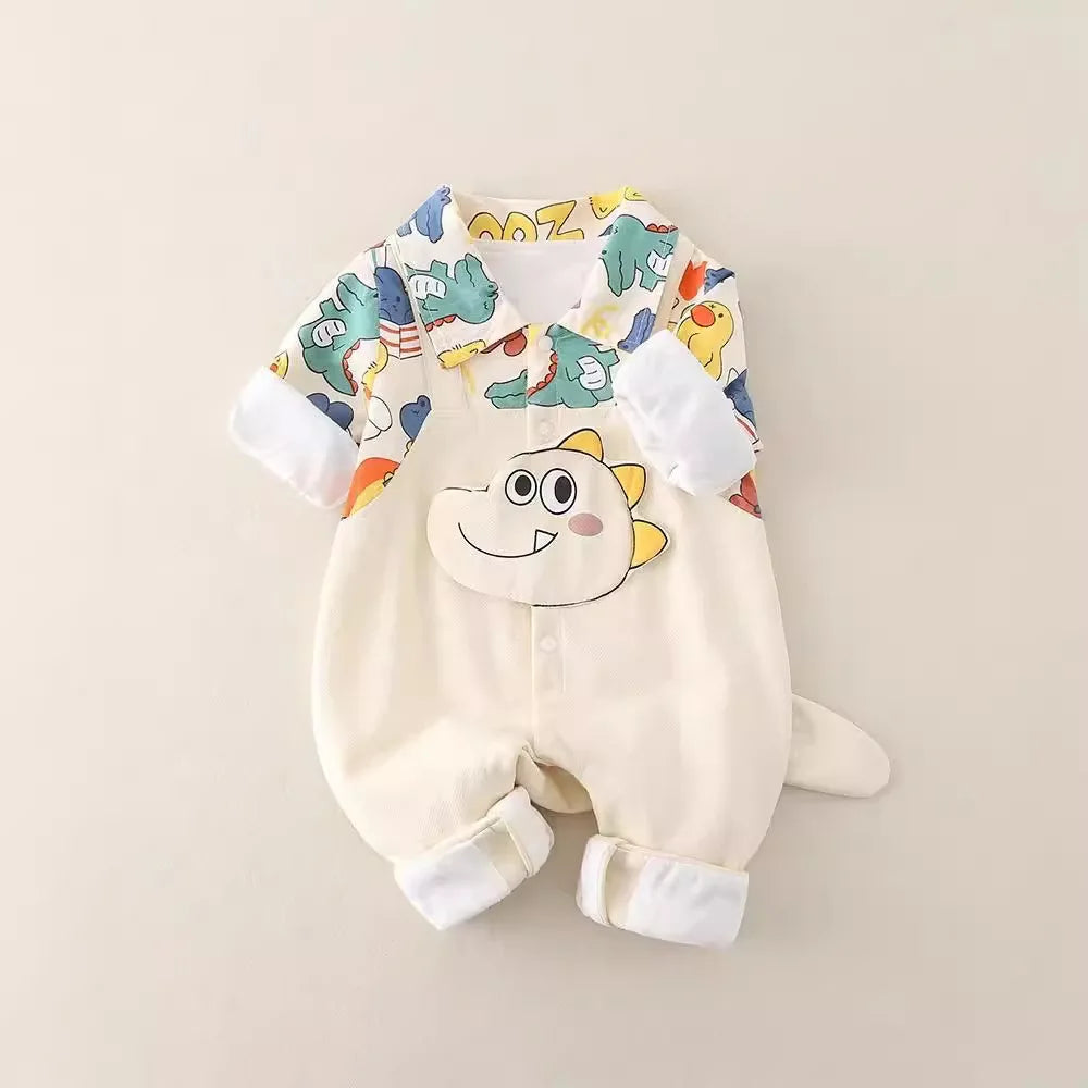 Newborn Jumpsuit  Baby Boys Girls Rompers 0-18 Months