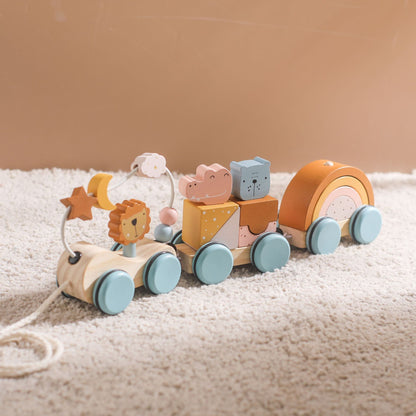 Wooden Train Toy  Montessori Toys Baby Educational Toys  Wooden