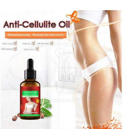 Red pepper body shaping body oil