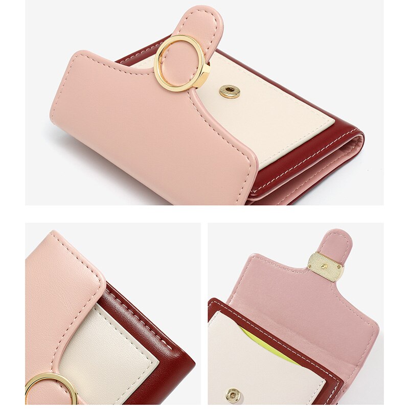 Women Wallet Pu Leather Zipper Coin Ladies Small Purse Card Holder