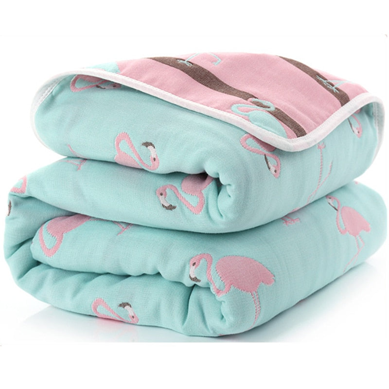 Baby Blankets Newborn Muslin Cotton 6 Layers Thick Swaddle Kids Receiving Blankets