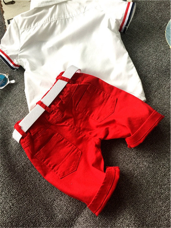 Children Clothing Sets Baby Boys  T Shirts+Shorts Pants