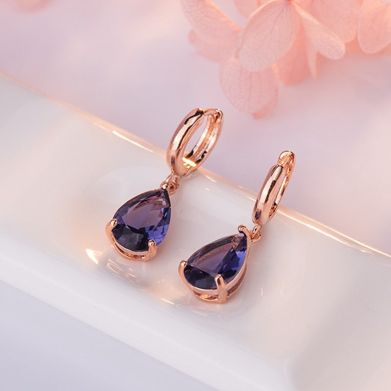 Water Drop shaped Earrings and Jewelry