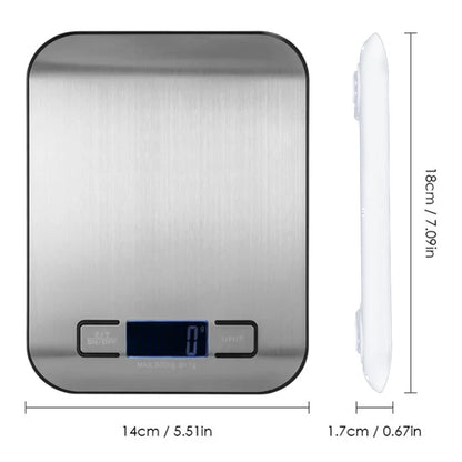 5/10KG Digital Kitchen Scale Stainless