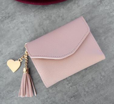 Leather Wallets Women Long Tassel Luxury Clutch