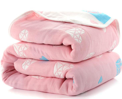 Baby Blankets Newborn Muslin Cotton 6 Layers Thick Swaddle Kids Receiving Blankets