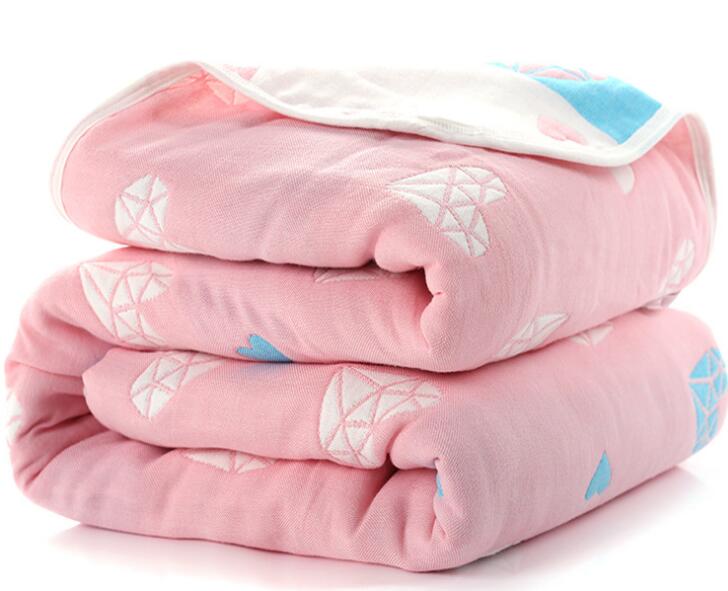 Baby Blankets Newborn Muslin Cotton 6 Layers Thick Swaddle Kids Receiving Blankets