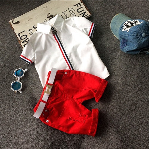 Children Clothing Sets Baby Boys  T Shirts+Shorts Pants