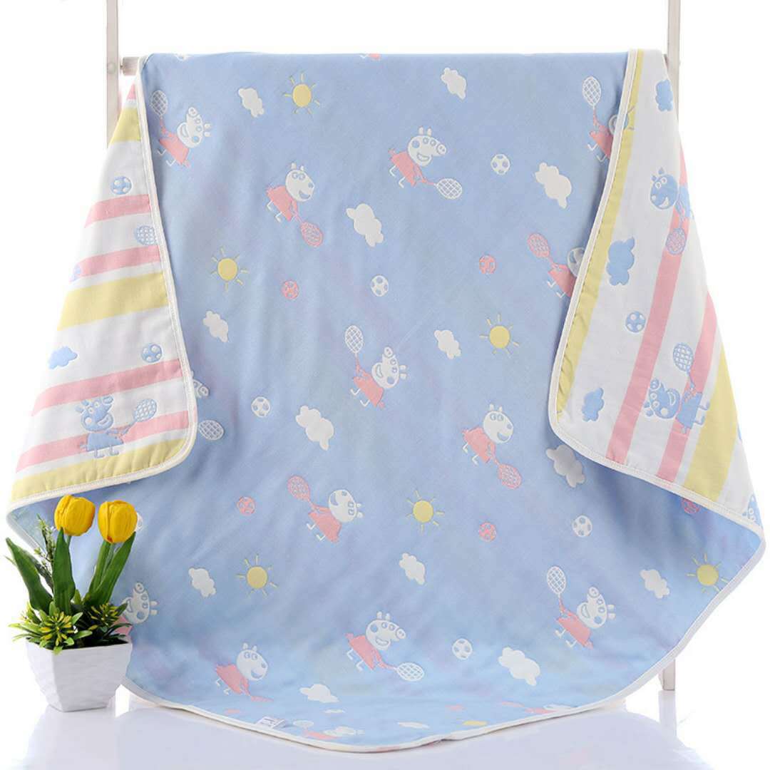 110*110cm Parent-child Baby Summer Bedding Sofa Quilt 100% Cotton Baby Blanket